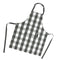 Kook schort ruit 70 x 90 cm-grijs