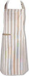 KOOK Schort Streep - Beige - 70x90 cm