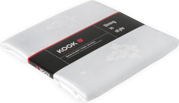 KOOK Servetset Damast Polyester - Wit - 4 stuks