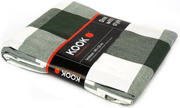 KOOK Tafelkleed Coated Ruit - Groen 140x230 cm