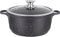 Kookpan/Braadpan Inductie - Ø 28 cm - Gegoten aluminium - marmeren coating - Glazen deksel PTFE-vrij