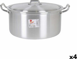 Kookpot met Deksel Aluminium 35 x 29 x 17 cm (4 Stuks)