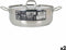 Kookpot met Deksel Quttin Hotel Staal ø 32 x 12 cm (2 Stuks)