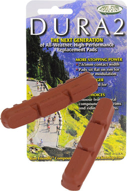 Kool-stop Remblokrubbers Dura 2 V-brake 55 X 10 Mm Bruin 2 Stuks