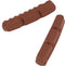 Kool-stop Remblokrubbers Dura 2 V-brake 55 X 10 Mm Bruin 2 Stuks