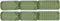 Kool-stop Remblokrubbers Tectonic V-brake 72 X 12 Mm Groen 2 Stuks