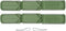 Kool-stop Remblokrubbers Tectonic V-brake 72 X 12 Mm Groen 2 Stuks