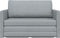 vidaXL - Vloersofa - Bed - 2-in-1 - Lichtgrijs - 124x71x78 - cm - Stof