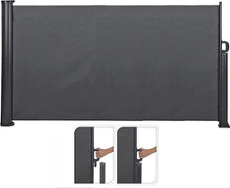 Koopman Windscherm voor Terras - 3x1.4 m - Antraciet - Oprolbaar