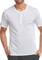 Schiesser M&R - Heren Pyjamashirt - Korte mouw R-Hals knoopsluiting - Wit - Maat XXL