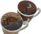 Kop met theefilter Home ESPRIT Blauw Beige Terra cotta Roestvrij staal Porselein 380 ml (2 Stuks)