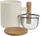 Kop met theefilter Home ESPRIT Wit Roestvrij staal Porselein 360 ml