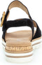 Gabor 82.772.47 - Dames Sandalen - Sportieve sandaal met raffia gesp - Zwart