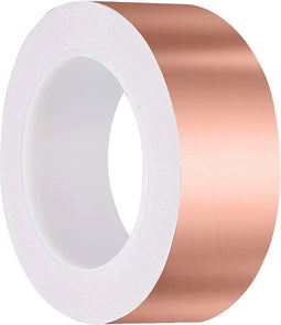 Kopertape 30 mm x 20 m, Kopertape tegen slakken Koperfolietape EMI Koperfolietape Afschermingstape Koperfolie Kopertape Zelfklevende tape Slakbescherming