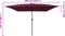 vidaXL - Vierkante - Tuinparasol - 295x245 - cm - Bordeaux - Rood