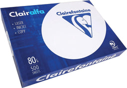 Kopieerpapier Clairefontaine Clairalfa A3 80gr wit 500vel | 5 stuks