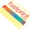 Kopieerpapier Fastprint A4 160gr kanariegeel 250vel