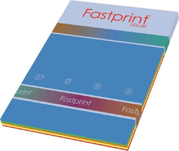 Kopieerpapier Fastprint A4 80gr 5 felle kleuren 250vel