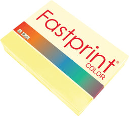 Kopieerpapier Fastprint A4 80gr geel 500vel | 5 stuks