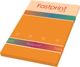 Kopieerpapier Fastprint A4 80gr oranje 100vel