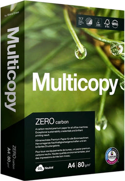 Kopieerpapier Multicopy Zero A4 80gr wit 500vel | 5 stuks