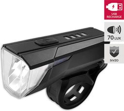 Koplamp USB High Power Max 70 Lux