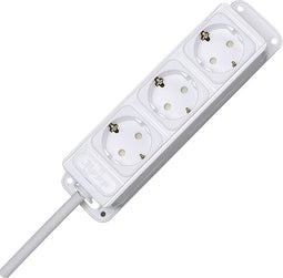 Kopp 127494010 Stekkerdoos 3-voudig Arctisch-wit Randaarde stekker 1 stuk(s)