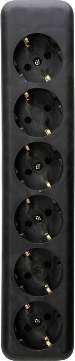 Kopp 129405003 Stekkerdoos 6-voudig Zwart 1 stuk(s)