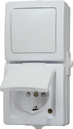 Kopp 138502009 Schakel-/stopcontact combinatie spatwaterdicht