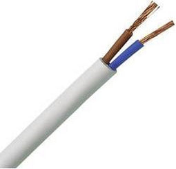 Kopp 151525003 Geïsoleerde kabel H03VV-F 2 x 0.75 mm² Wit 25 m
