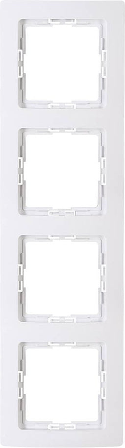 Kopp 308702000 Afdekking Frame 4-voudig HK05 Arctisch-wit