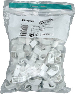 Kopp 348304091 Spijkerclip 348304091 Bundel-Ø (bereik) 10 tot 14 mm Grijs 100 stuk(s)