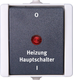 Kopp 541356004 proAQA Compleet Verwarmingsnoodschakelaar spatwaterdicht Grijs 1 stuks