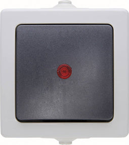 Kopp 566656002 Nautic Controleschakelaar spatwaterdicht Grijs