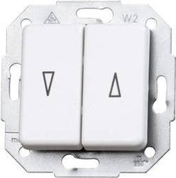 Kopp 614513080 Jaloezie-schakelaar Inzetstuk Europa Arctisch-wit, Mat