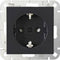 Kopp 940015008 Wandcontactdoos met randaarde Inzetstuk 1-voudig HK 07 Antraciet