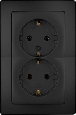 Kopp 941150080 Wandcontactdoos Inzetstuk Paris Zwart (mat)