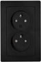 Kopp 944650088 Wandcontactdoos Inzetstuk Paris Zwart (mat)