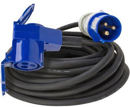 Kopp camping verlengsnoer met duo contrastekker (CEE contra + RA contra) - 5 meter
