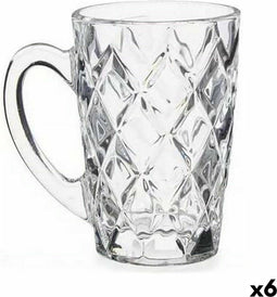 Kopp Diamant Transparant Glas (110 ml) (6 Stuks)
