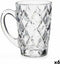 Kopp Diamant Transparant Glas (110 ml) (6 Stuks)