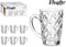Kopp Diamant Transparant Glas (110 ml) (6 Stuks)