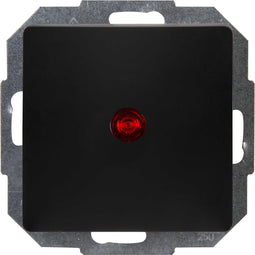 Kopp Enkelvoudige controle schakelaar - mat zwart - thermoplast - 230 volt