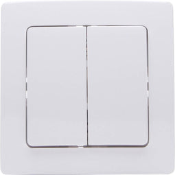 Kopp Free Control 822101217 2-kanaals Wandschakelaar Arctisch-wit