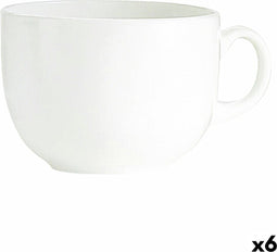 Kopp Luminarc Blanc Groot Wit Glas (720 ml) (6 Stuks)