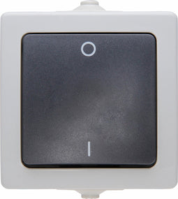 Kopp - Nautic 2-polige schakelaar - IP44 - Grijs