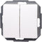 Kopp Paris Wissel-Wisselschakelaar - Dubbel Knops - 230 Volt - Arctic Wit