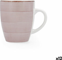 Kopp Quid Vita Morning Peoni Keramisch Roze (350 ml) (12 Stuks)