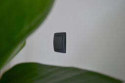 Kopp Serieschakelaar - Dubbele Knoppen - Mat Zwart - Thermoplast - IP20