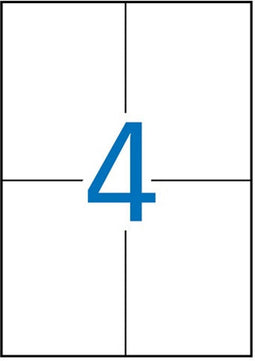 Apli laser A4 etiketten 105x148mm 400